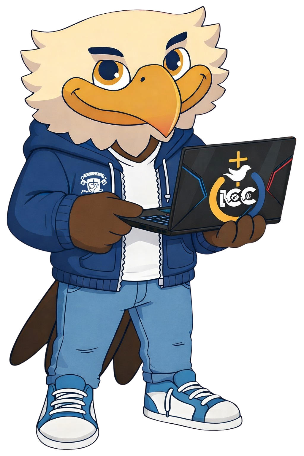 Mascota institucional de UNICAH personalizada para ICC